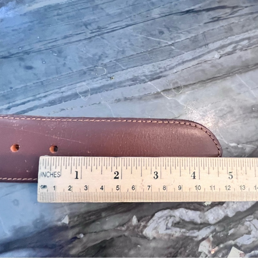 Lucky Brand Vintage Brown Woven Leather Belt Large Made in India - Picture 14 of 15
